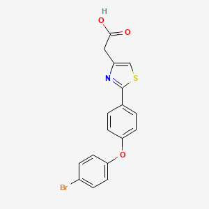 2-{2-[4-(4-Bromophenoxy)phenyl]-1,3-thiazol-4-yl}acetic acid