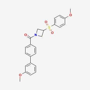 (3'-Methoxy-[1,1'-biphenyl]-4-yl)(3-((4-methoxyphenyl)sulfonyl)azetidin-1-yl)methanone