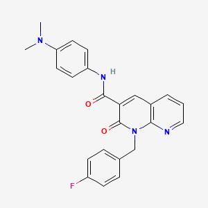 N-(4-(dimethylamino)phenyl)-1-(4-fluorobenzyl)-2-oxo-1,2-dihydro-1,8-naphthyridine-3-carboxamide