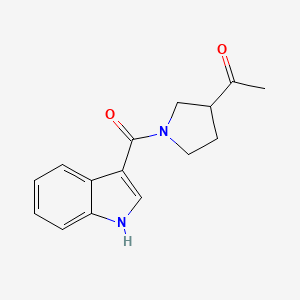 1-(1-(1H-indole-3-carbonyl)pyrrolidin-3-yl)ethanone