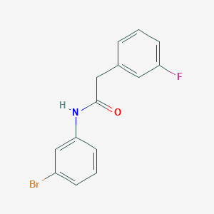 molecular formula C14H11BrFNO B259990 N-(3-bromophenyl)-2-(3-fluorophenyl)acetamide 