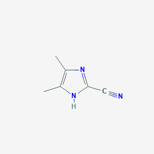 molecular formula C6H7N3 B2599901 4,5-二甲基-1H-咪唑-2-腈 CAS No. 1238058-12-2