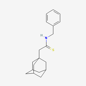 molecular formula C19H25NS B2599904 2-(1-adamantyl)-N-benzylethanethioamide CAS No. 324042-79-7