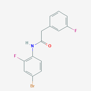 N-(4-bromo-2-fluorophenyl)-2-(3-fluorophenyl)acetamide