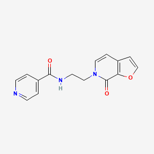 molecular formula C15H13N3O3 B2599919 N-(2-(7-氧代呋喃[2,3-c]吡啶-6(7H)-基)乙基)异烟酰胺 CAS No. 2034414-05-4