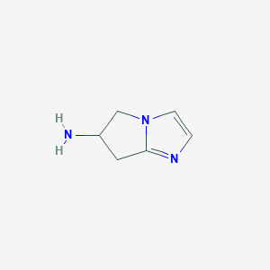 molecular formula C6H9N3 B2599924 6,7-二氢-5H-吡咯并[1,2-a]咪唑-6-胺 CAS No. 1367993-27-8