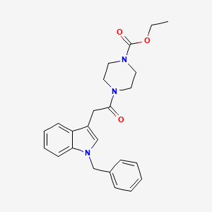 ethyl 4-(2-(1-benzyl-1H-indol-3-yl)acetyl)piperazine-1-carboxylate