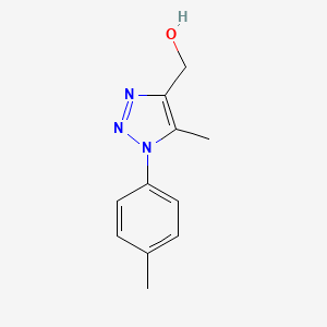 molecular formula C11H13N3O B2599961 (5-methyl-1-(p-tolyl)-1H-1,2,3-triazol-4-yl)methanol CAS No. 951900-81-5