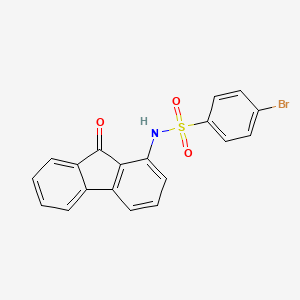 4-bromo-N-(9-oxofluoren-1-yl)benzenesulfonamide