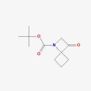 molecular formula C11H17NO3 B2599983 Tert-butyl 3-oxo-1-azaspiro[3.3]heptane-1-carboxylate CAS No. 2408964-65-6