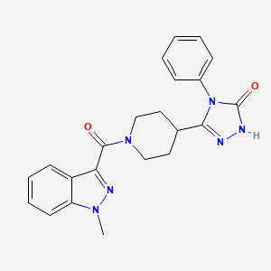 5-{1-[(1-methyl-1H-indazol-3-yl)carbonyl]piperidin-4-yl}-4-phenyl-2,4-dihydro-3H-1,2,4-triazol-3-one