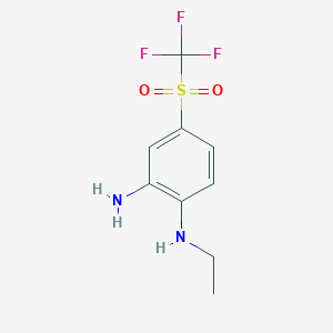N1-Ethyl-4-trifluoromethanesulfonyl-benzene-1,2-diamine