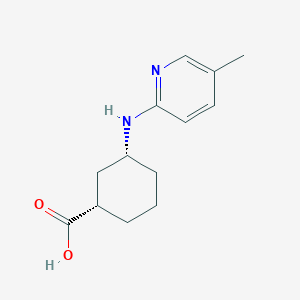 (1S,3R)-3-[(5-Methylpyridin-2-yl)amino]cyclohexane-1-carboxylic acid