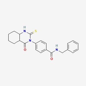 N-benzyl-4-(4-oxo-2-sulfanylidene-1,2,3,4-tetrahydroquinazolin-3-yl)benzamide