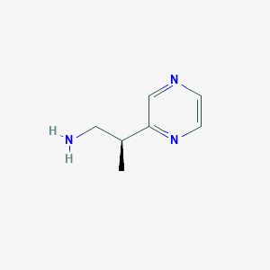(2S)-2-Pyrazin-2-ylpropan-1-amine