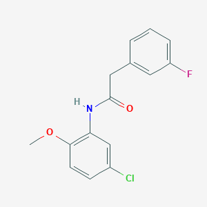 N-(5-chloro-2-methoxyphenyl)-2-(3-fluorophenyl)acetamide