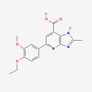 5-(4-ethoxy-3-methoxyphenyl)-2-methyl-3H-imidazo[4,5-b]pyridine-7-carboxylic acid
