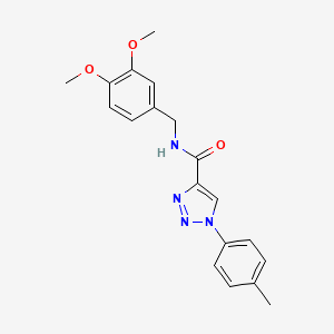N-(3,4-dimethoxybenzyl)-1-(4-methylphenyl)-1H-1,2,3-triazole-4-carboxamide
