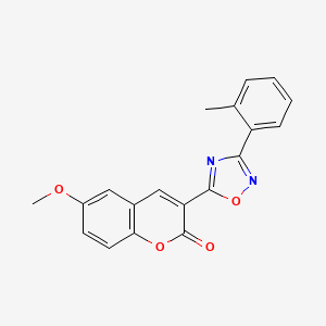 6-methoxy-3-[3-(2-methylphenyl)-1,2,4-oxadiazol-5-yl]-2H-chromen-2-one