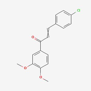 3-(4-Chlorophenyl)-1-(3,4-dimethoxyphenyl)prop-2-en-1-one