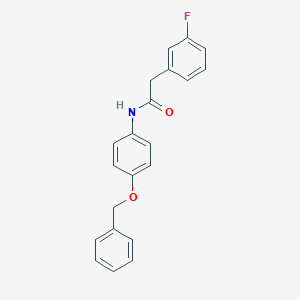 N-[4-(benzyloxy)phenyl]-2-(3-fluorophenyl)acetamide