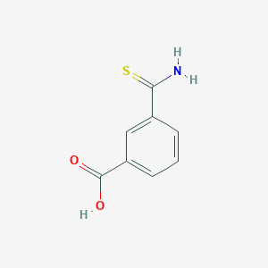 molecular formula C8H7NO2S B2600051 3-Carbamothioylbenzoic acid CAS No. 35195-77-8