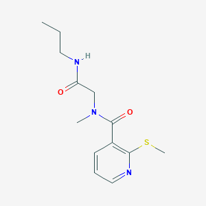 N-methyl-2-methylsulfanyl-N-[2-oxo-2-(propylamino)ethyl]pyridine-3-carboxamide