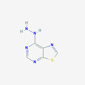 molecular formula C5H5N5S B2600058 7-肼基-噻唑并[5,4-d]嘧啶 CAS No. 21308-93-0