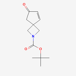molecular formula C12H17NO3 B2600065 Tert-butyl 7-oxo-2-azaspiro[3.4]oct-5-ene-2-carboxylate CAS No. 2301997-02-2