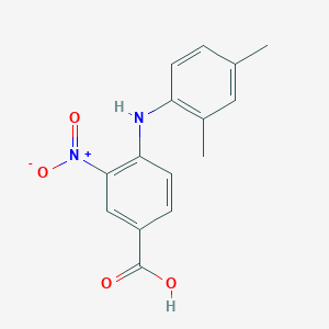 molecular formula C15H14N2O4 B2600068 4-((2,4-Dimethylphenyl)amino)-3-nitrobenzoic acid CAS No. 452088-45-8