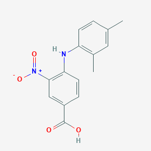 molecular formula C15H14N2O4 B2600068 4-((2,4-二甲基苯基)氨基)-3-硝基苯甲酸 CAS No. 452088-45-8