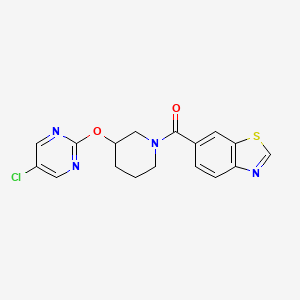 Benzo[d]thiazol-6-yl(3-((5-chloropyrimidin-2-yl)oxy)piperidin-1-yl)methanone