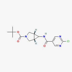 Tert-butyl (1S,5R)-6-[(2-chloropyrimidine-5-carbonyl)amino]-3-azabicyclo[3.1.0]hexane-3-carboxylate