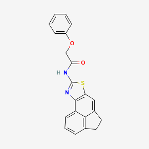 molecular formula C21H16N2O2S B2600093 N-(4,5-dihydroacenaphtho[5,4-d]thiazol-8-yl)-2-phenoxyacetamide CAS No. 477326-01-5
