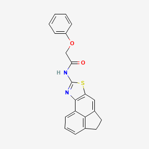 molecular formula C21H16N2O2S B2600093 N-(4,5-二氢菲[5,4-d]噻唑-8-基)-2-苯氧基乙酰胺 CAS No. 477326-01-5