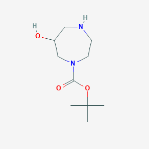 molecular formula C10H20N2O3 B2600094 叔丁基6-羟基-1,4-二氮杂环戊烷-1-羧酸酯 CAS No. 956317-40-1