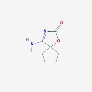 molecular formula C7H10N2O2 B2600097 4-Amino-1-oxa-3-azaspiro[4.4]non-3-en-2-one CAS No. 1692817-87-0