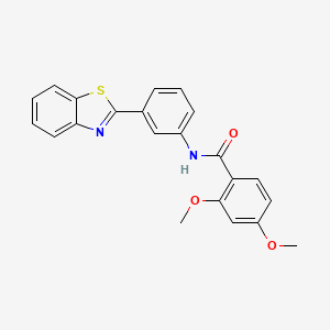 N-[3-(1,3-benzothiazol-2-yl)phenyl]-2,4-dimethoxybenzamide