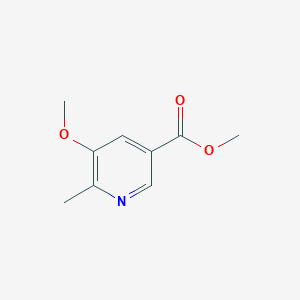 molecular formula C9H11NO3 B2600119 Methyl 5-methoxy-6-methylpyridine-3-carboxylate CAS No. 1378360-98-5
