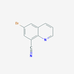 molecular formula C10H5BrN2 B2600131 6-Bromoquinoline-8-carbonitrile CAS No. 1563017-39-9