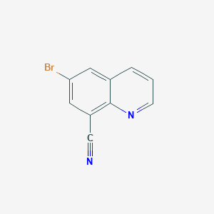 molecular formula C10H5BrN2 B2600131 6-溴代喹啉-8-碳腈 CAS No. 1563017-39-9