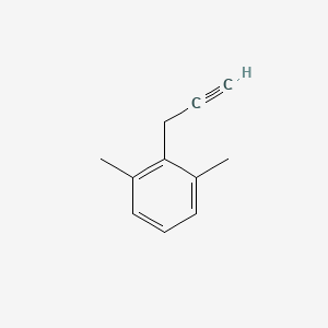 molecular formula C11H12 B2600134 1,3-Dimethyl-2-(2-propynyl)benzene CAS No. 73234-91-0