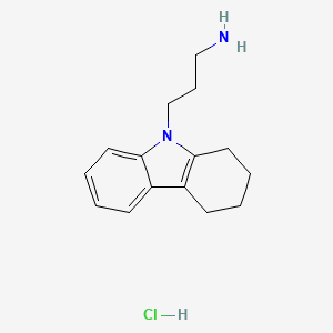 molecular formula C15H21ClN2 B2600140 [3-(1,2,3,4-tetrahydro-9H-carbazol-9-yl)propyl]amine hydrochloride CAS No. 23690-87-1