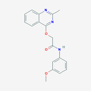 molecular formula C18H17N3O3 B2600142 N-(3-甲氧基苯基)-2-(2-甲基喹唑啉-4-基)氧基乙酰胺 CAS No. 1031993-13-1