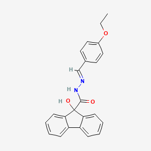 (E)-N'-(4-ethoxybenzylidene)-9-hydroxy-9H-fluorene-9-carbohydrazide