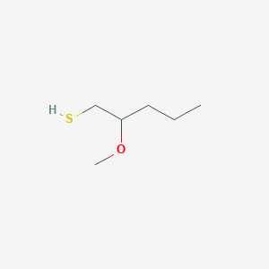 molecular formula C6H14OS B2600181 2-Methoxypentane-1-thiol CAS No. 1860324-46-4