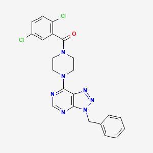 (4-(3-benzyl-3H-[1,2,3]triazolo[4,5-d]pyrimidin-7-yl)piperazin-1-yl)(2,5-dichlorophenyl)methanone
