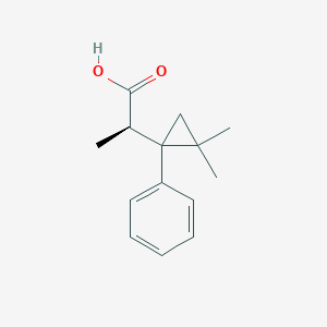 (2R)-2-(2,2-Dimethyl-1-phenylcyclopropyl)propanoic acid