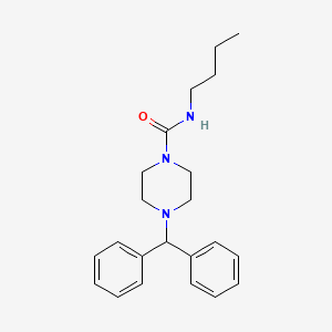 4-benzhydryl-N-butylpiperazine-1-carboxamide