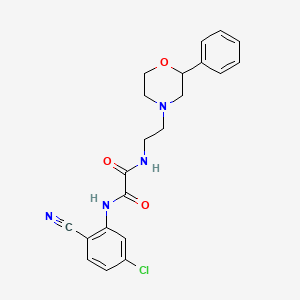 N1-(5-chloro-2-cyanophenyl)-N2-(2-(2-phenylmorpholino)ethyl)oxalamide